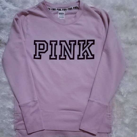 Victoria's Secret Blush Pink High/Low Sweatshirt - Picture 1 of 3